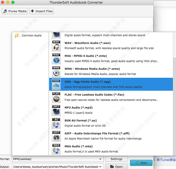 Thundersoft Audiobook Converter mac破解版