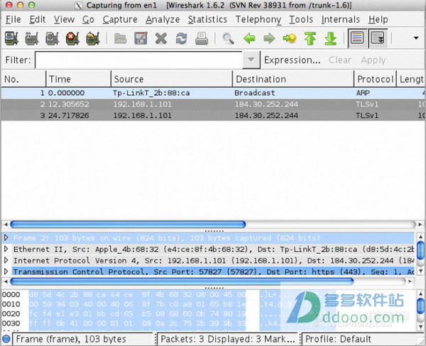 wireshark mac版