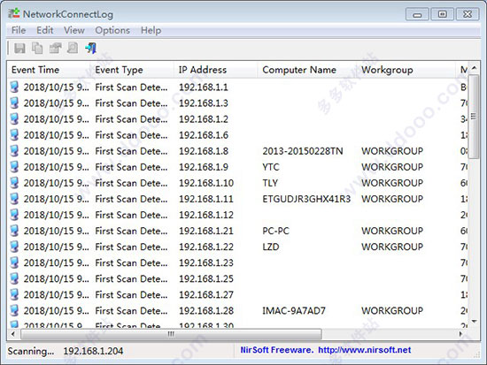 NetworkConnectLog