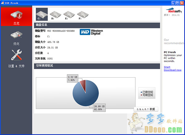固态硬盘优化软件(ssd fresh 2014)