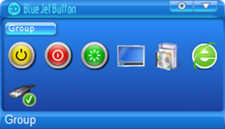 Blue Jet Button