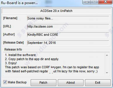 acdsee 20 注册机
