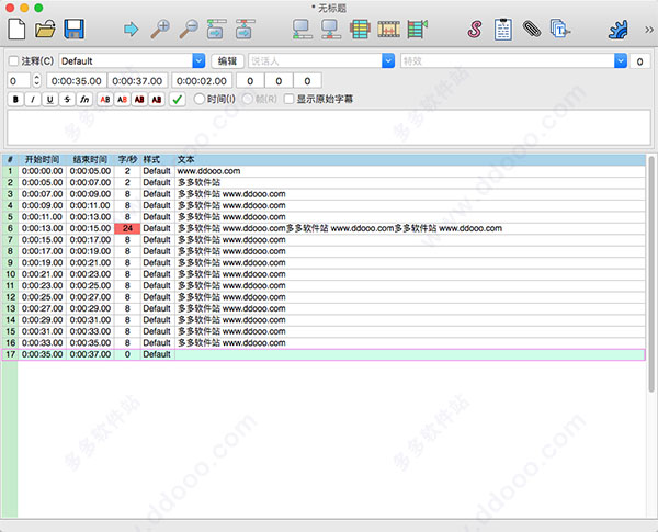 Aegisub for mac中文版