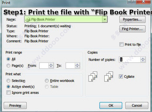 Boxoft Flipbook Printer