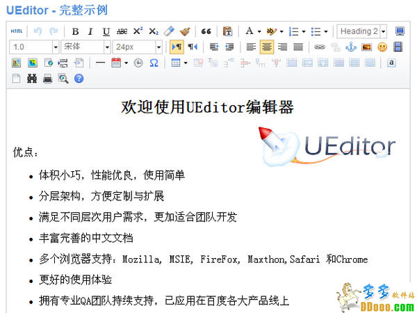 html在线编辑器(Ueditor)