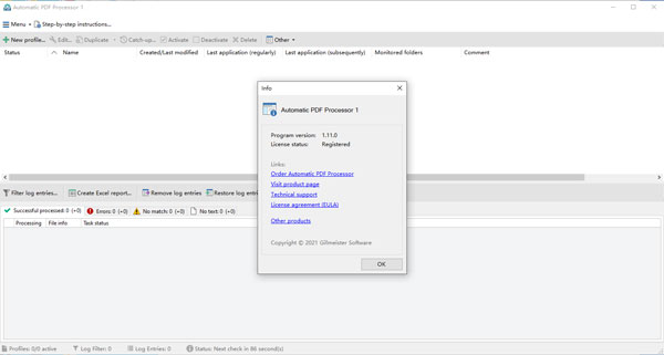 Gillmeister Automatic PDF Processor破解版(PDF文件处理软件)