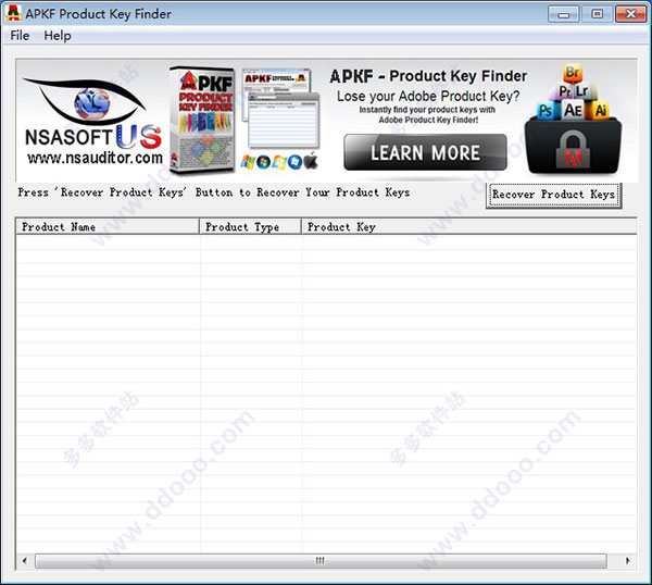 Adobe Product Key Finder