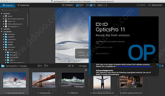 dxo optics pro 11 mac破解版(raw图片处理软件)