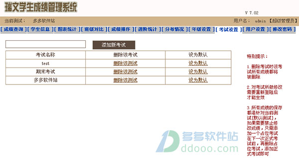 瑞文考试成绩统计分析系统