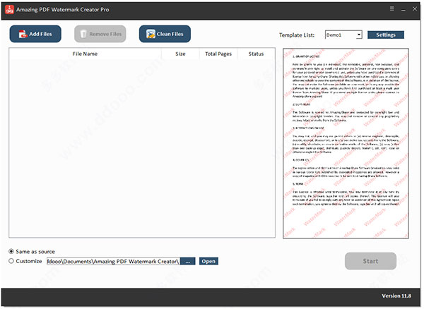 Amazing PDF Watermark Creator pro破解版