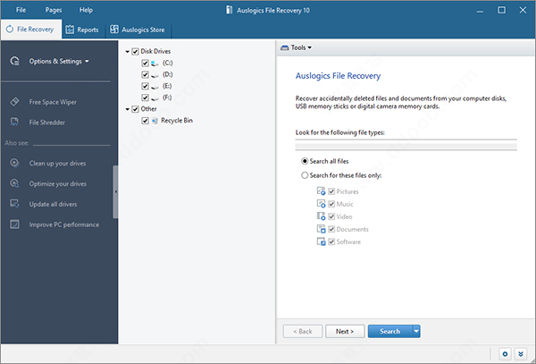 auslogics file recovery 10破解版