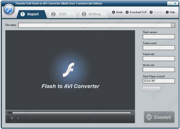 ThunderSoft Flash to AVI Converter破解版
