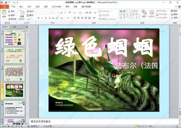 绿色蝈蝈ppt课件