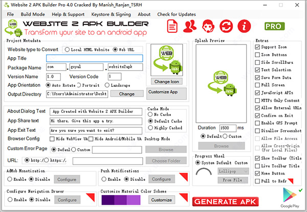 Website 2 APK Builder Pro破解版
