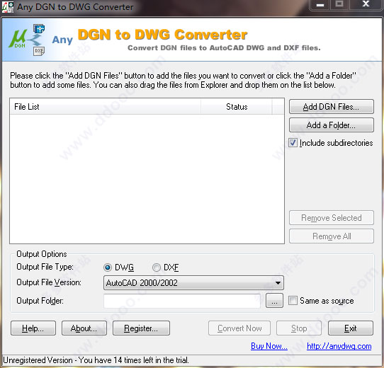 Any DGN to DWG Converter(dgn转dwg软件)