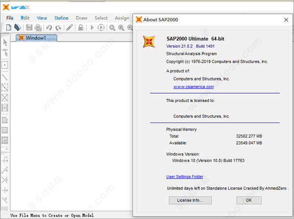 csi sap2000 v21破解文件