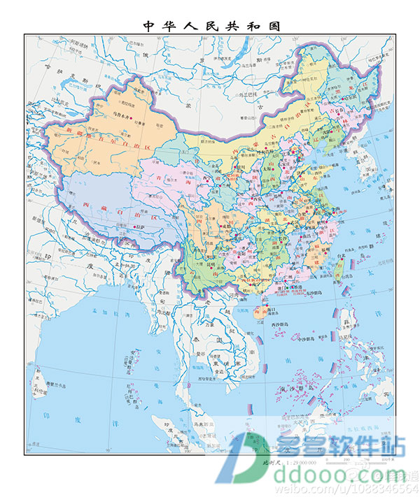 竖版中国地图