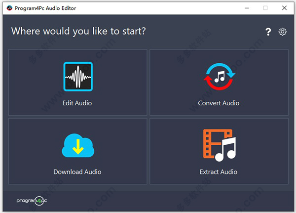 Program4Pc Audio Editor中文破解版