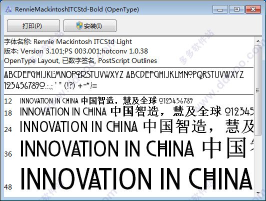 rennie mackintosh字体