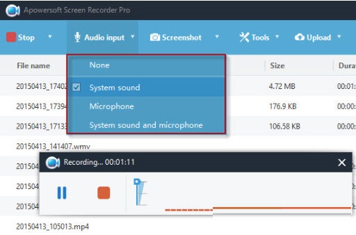 apowersoft screen recorder